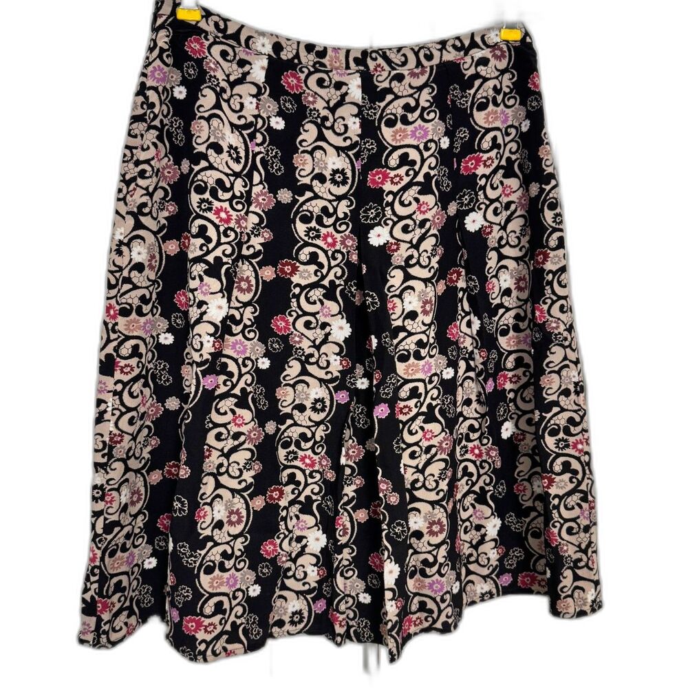 2/$40 Alfani Petite Floral Print Silk Midi Pleated Skirt